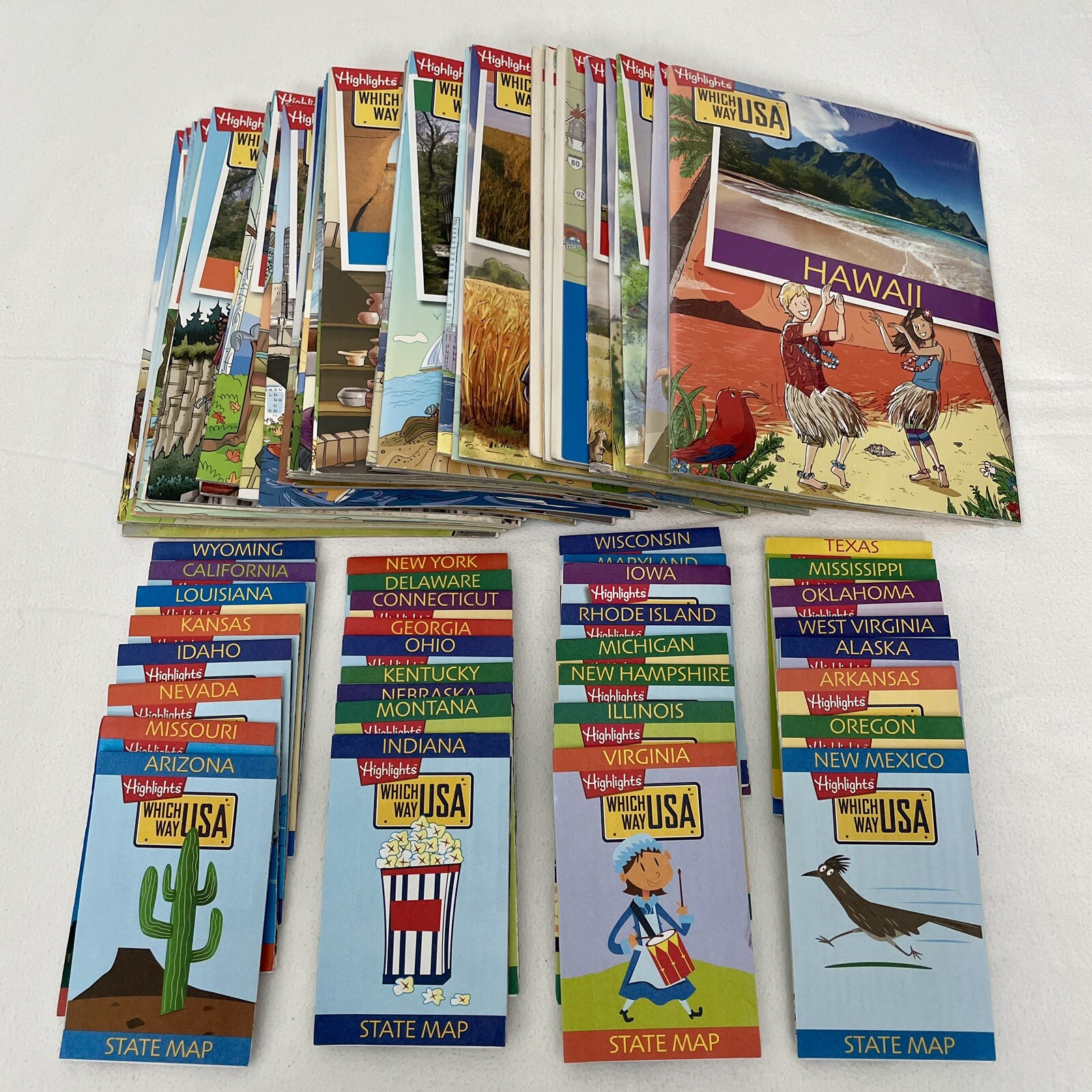 Highlights Which Way USA Lot 35 Puzzles 38 Maps State Geography 2014