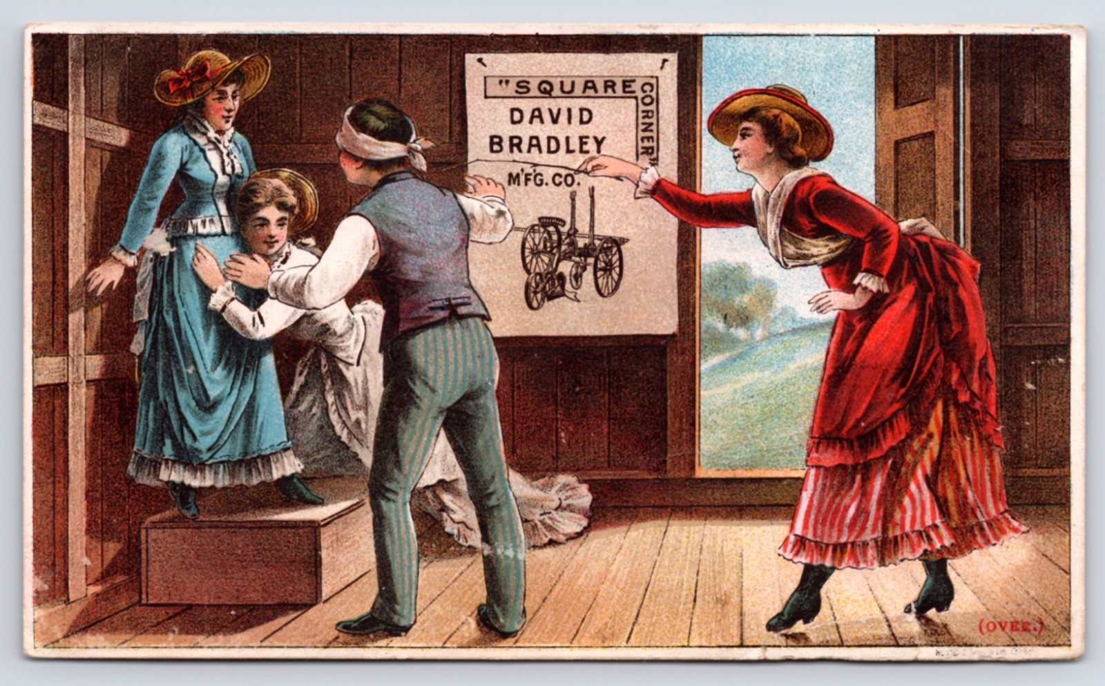 1884-1895 David Bradley Mfg Co Chicago IL Square Corner Plows Trade Card 1884-1895 David Bradley Mfg Co Chicago IL Square Corner Plows Trade Card