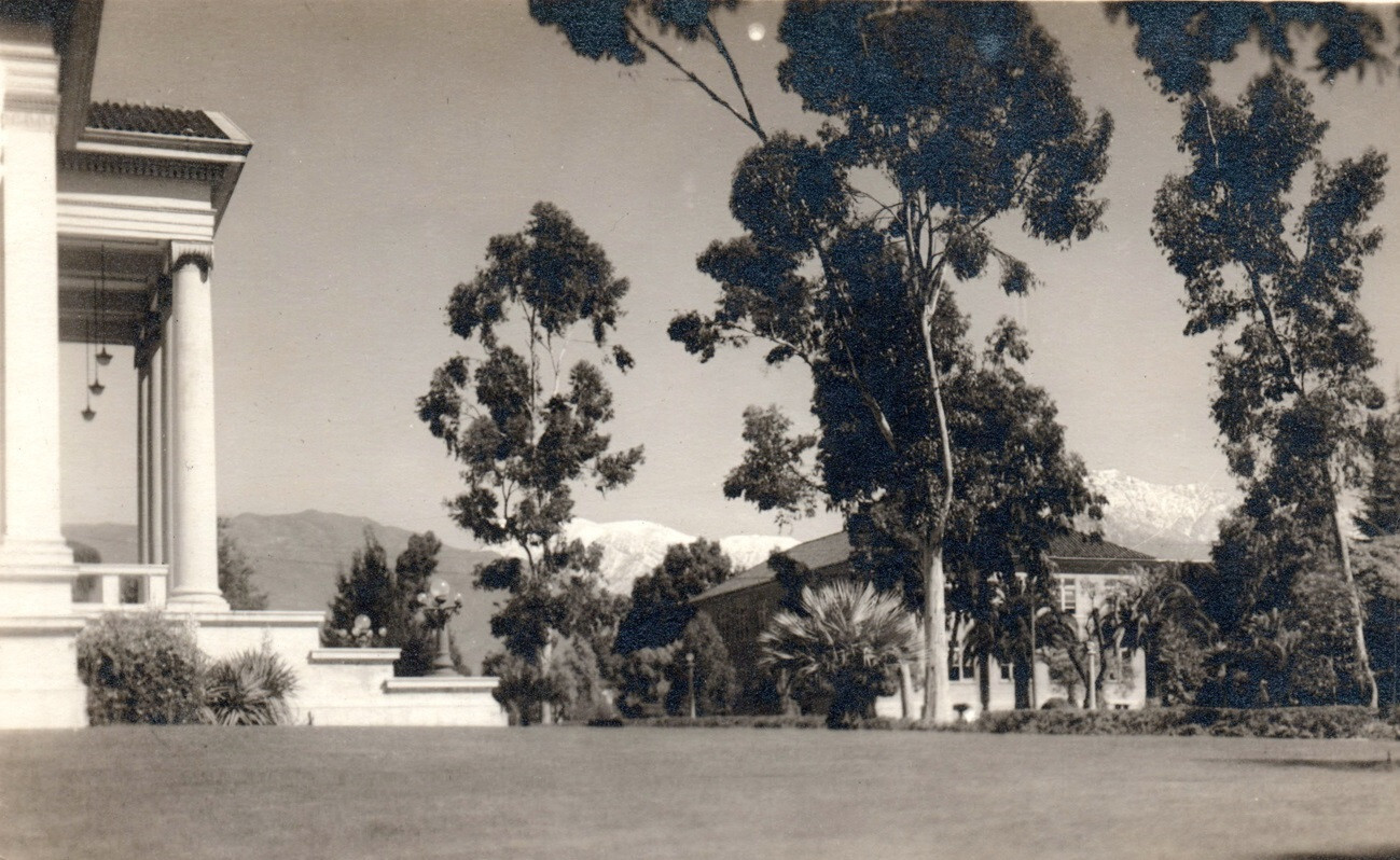 Pomona College CA Library Real Photo Postcard RPPC 