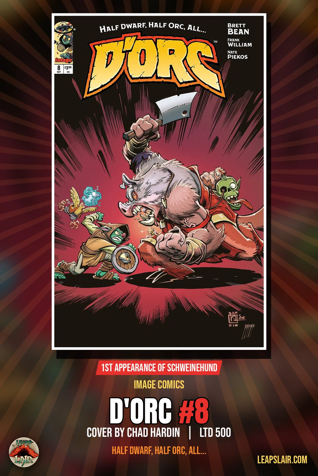 D'orc #8 Chad Hardin LeapsLair Exclusive LTD 500 PREORDER 9/23