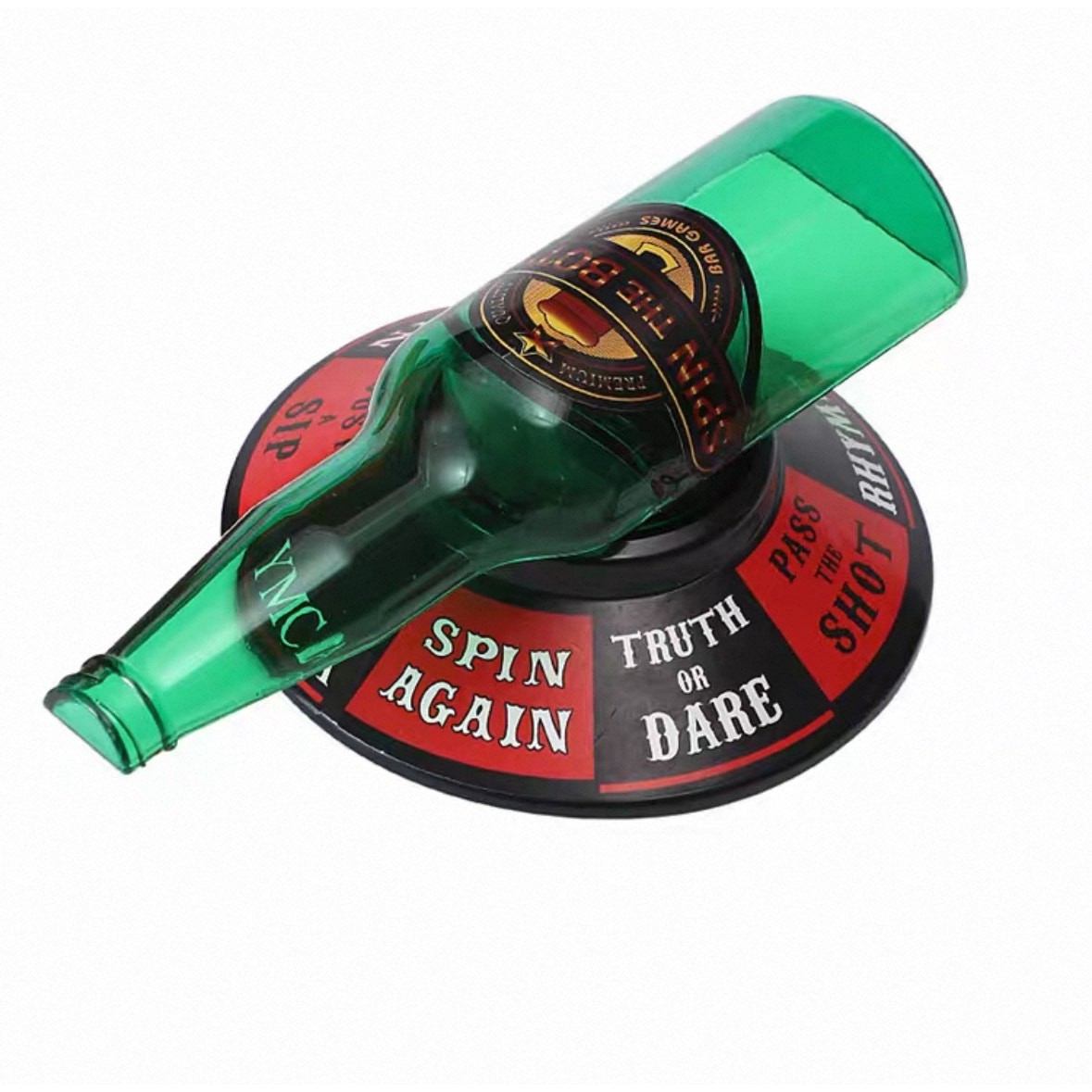 Truth or Dare Spin The Bottle Adult Drinking Game Turntable Set