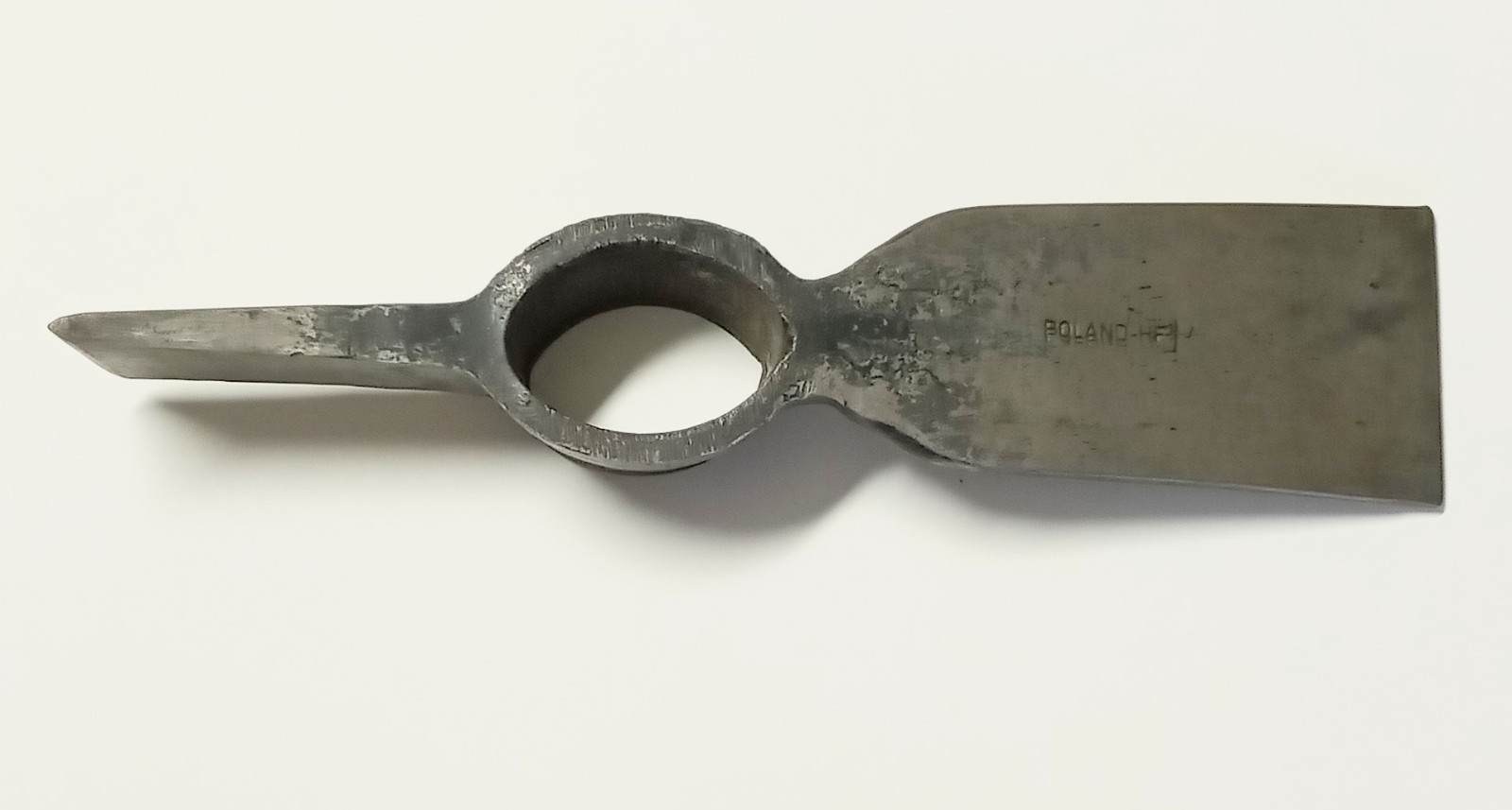 VTG 5lb. Poland HF Cutter Mattock Pick Head Hand Forged Carbon Steel NO HANDLE