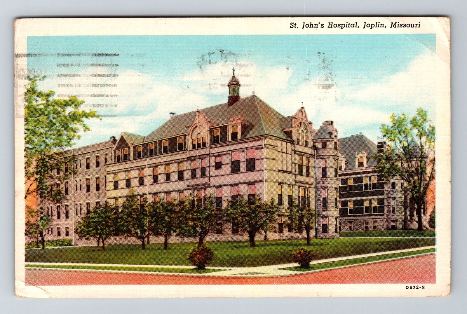 Joplin MO-Missouri, St John\'s Hospital, c1951 Vintage Souvenir Postcard