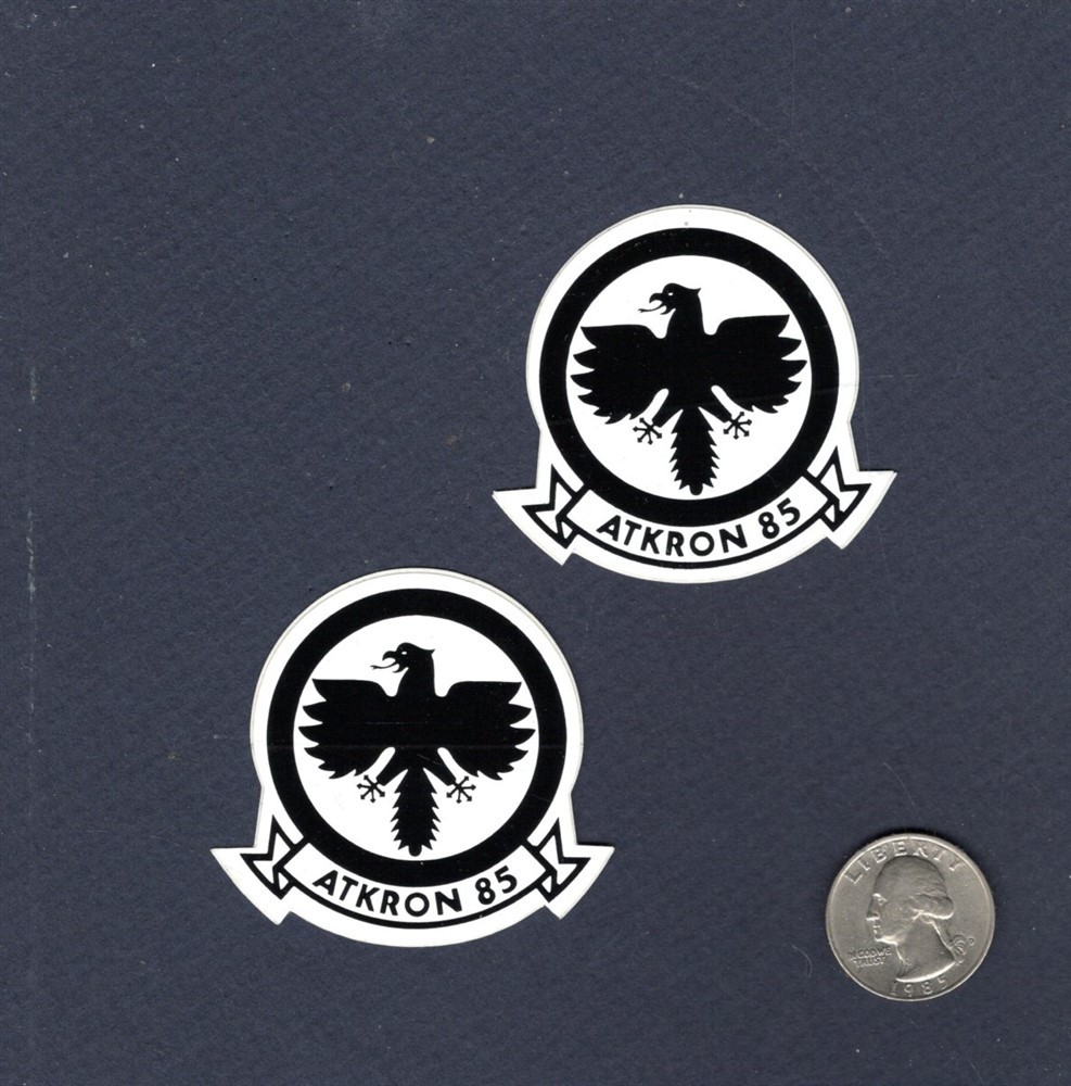 Sticker Set VA-85 BLACK FALCONS NAVY Grumman A-6 INTRUDER Squadron Patch Image Sticker Set VA-85 BLACK FALCONS NAVY Grumman A-6 INTRUDER Squadron Patch Image