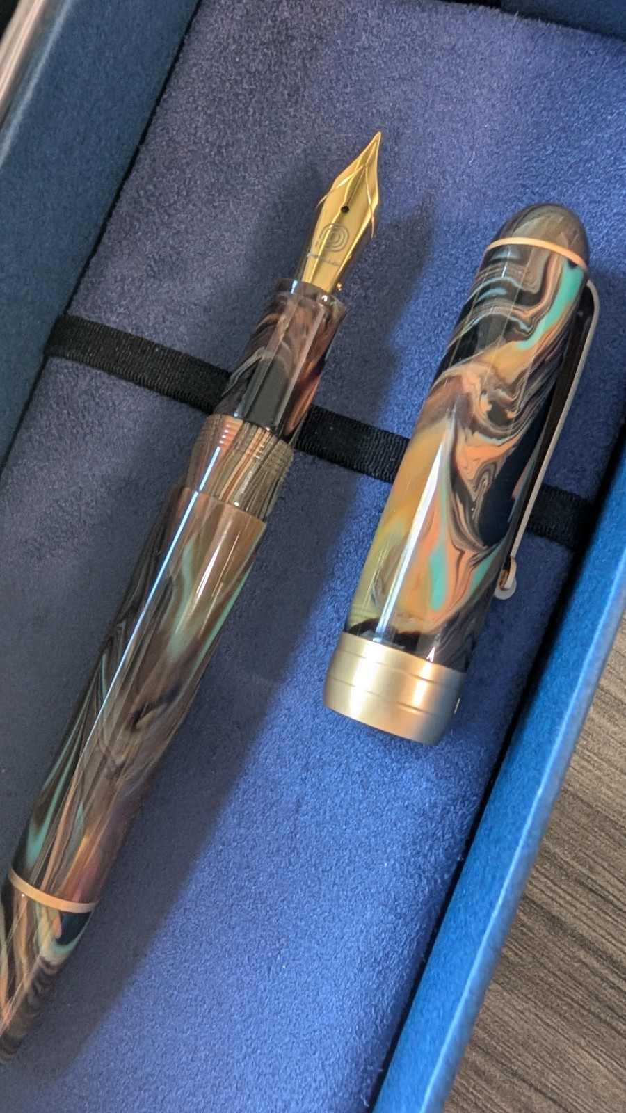 PENLUX Masterpiece Delgado Peacock  F Fountain Pen