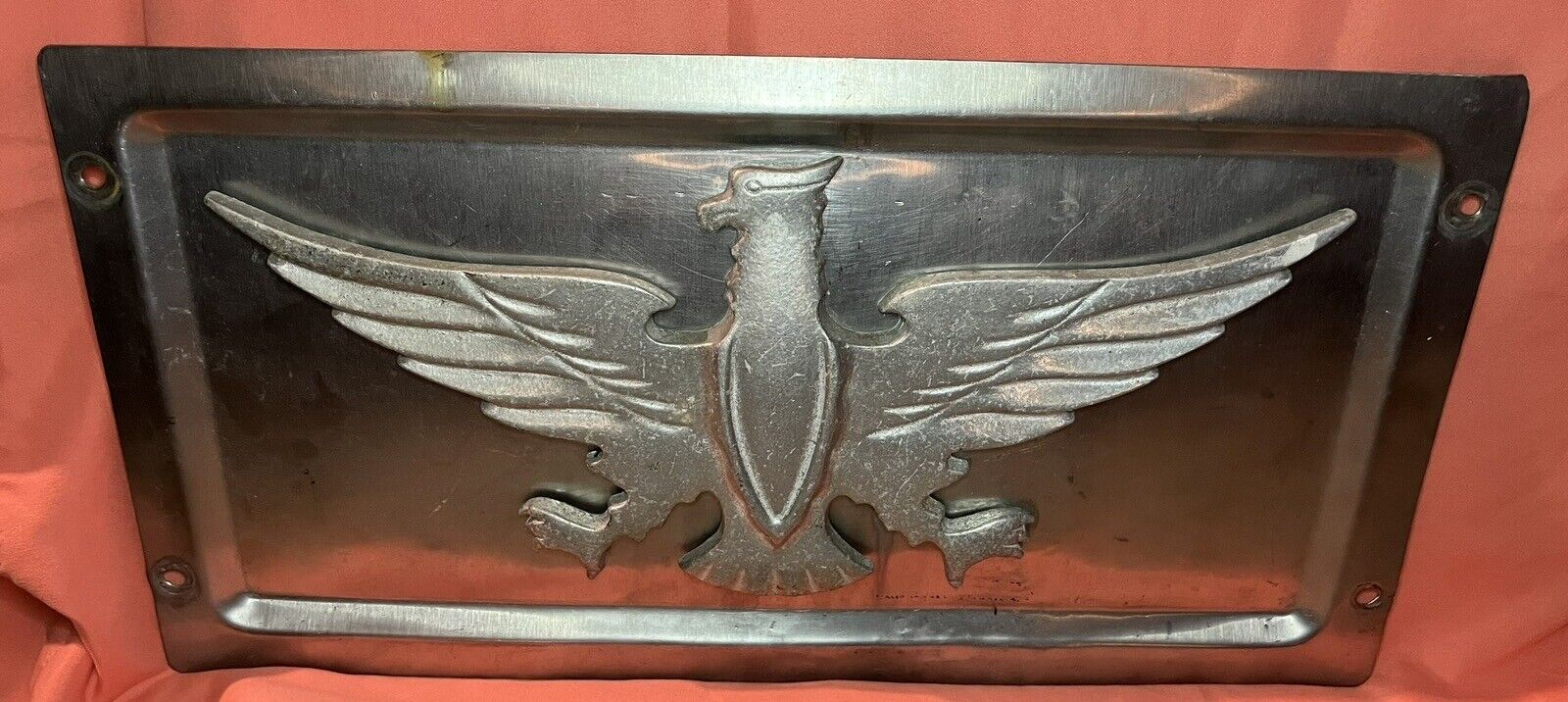 Vintage Rare Trailways Silver Eagle Bus Emblem & Panel