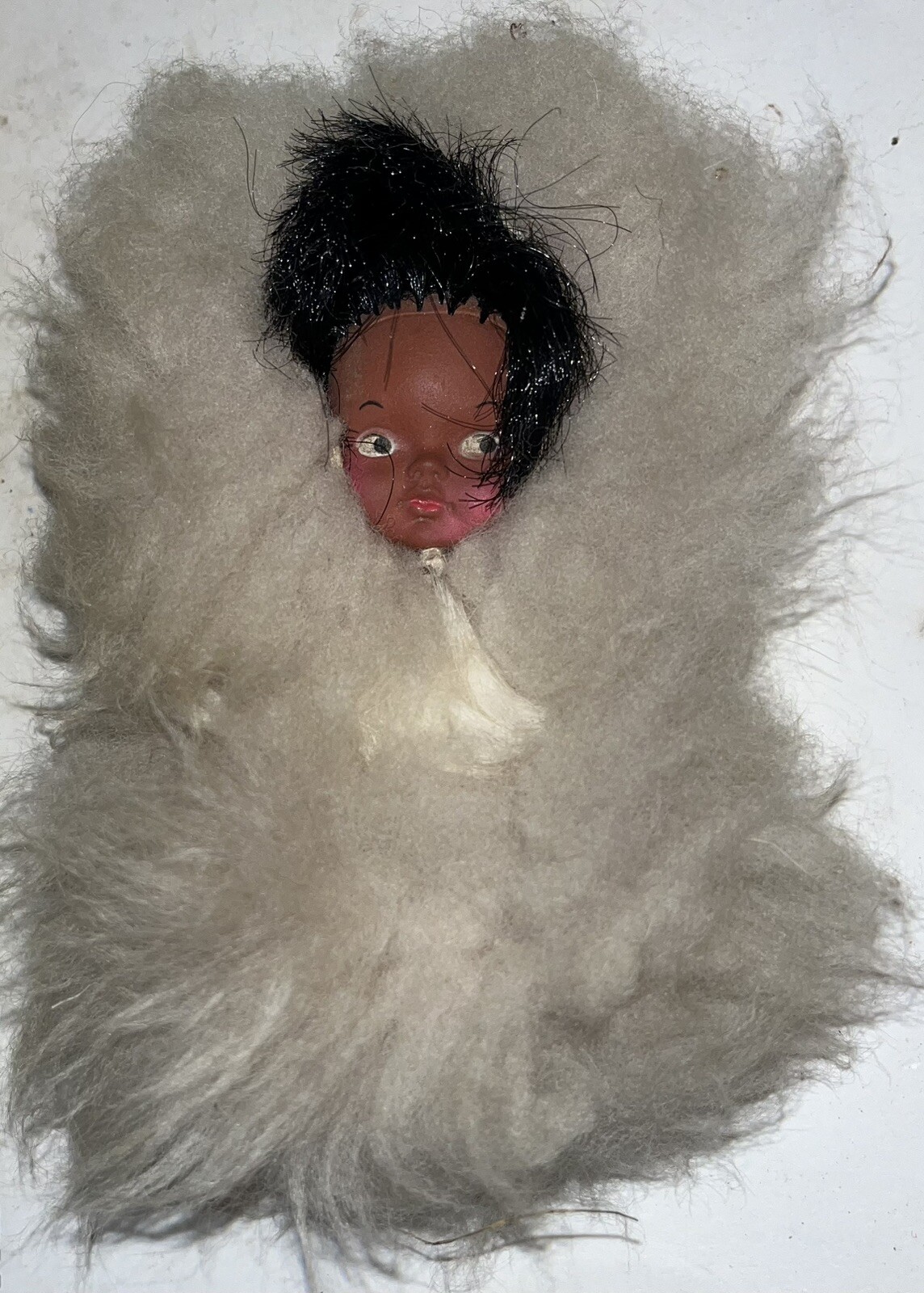 Vintage Alaskan Eskimo Doll - Real Fur & Leather Hand Made