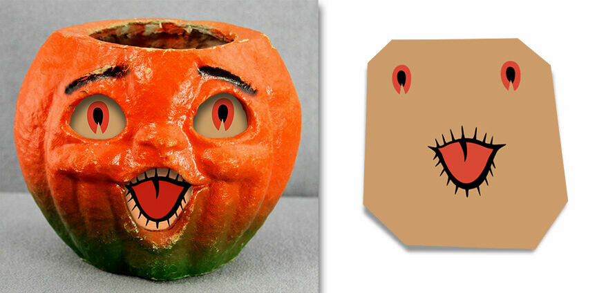 REPLACEMENT GLASSINE PAPER INSERT FOR MEDIUM CHOIR BOY HALLOWEEN LANTERN #L
