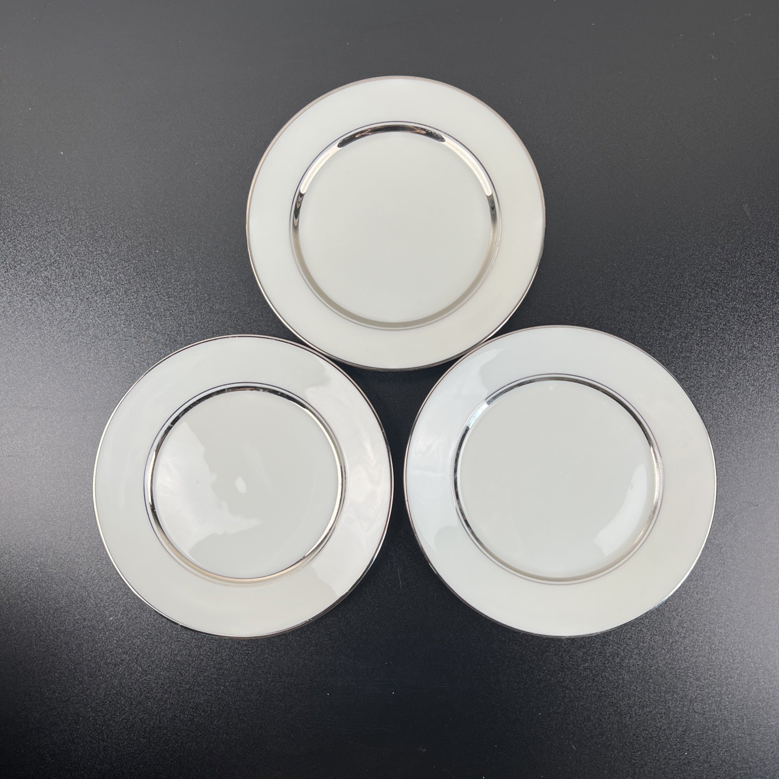 Set Of 3 Oxford Lexington Saucer Bread Plates 6.5\