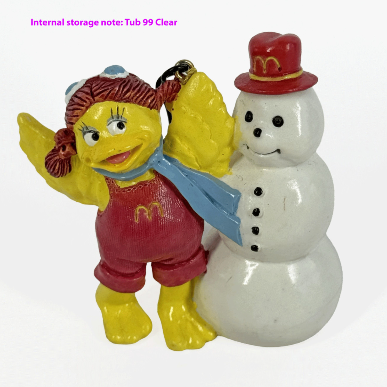Vintage McDonald\'s Ornament Birdie & Snowman Christmas Holiday Decor Vintage McDonald\'s Ornament Birdie & Snowman Christmas Holiday Decor