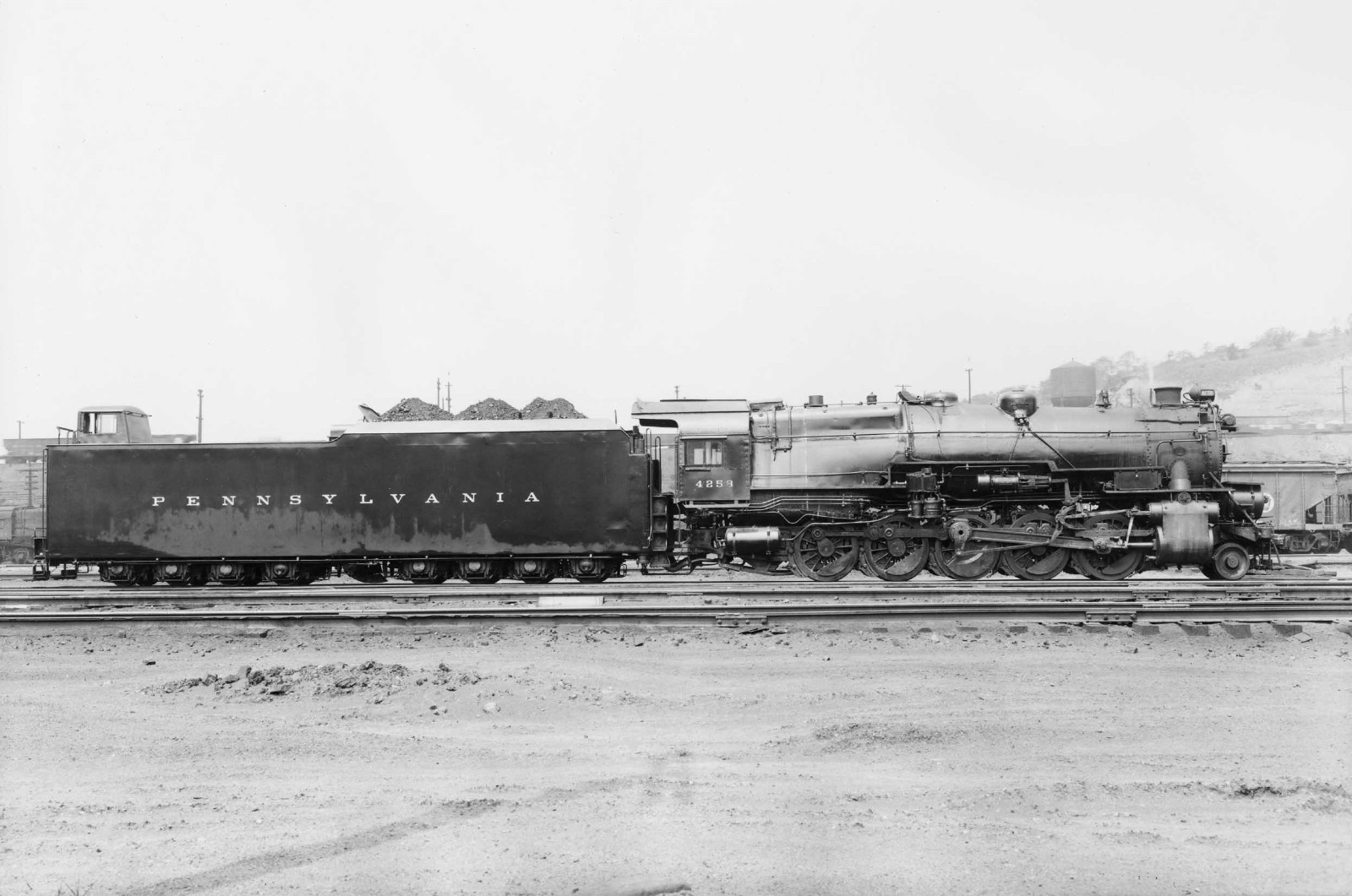 PRR I1 class 2-10-0 w 210F75a Coast-to-Coast long haul tender ca. 1923 8.5 x 11