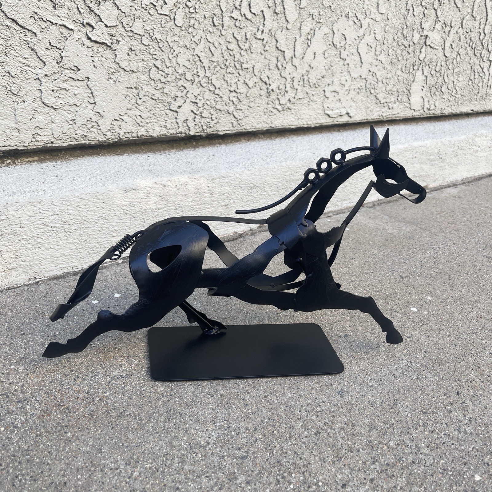 Metal Horse Statue, Hand-Painted & Handmade Horse Décor