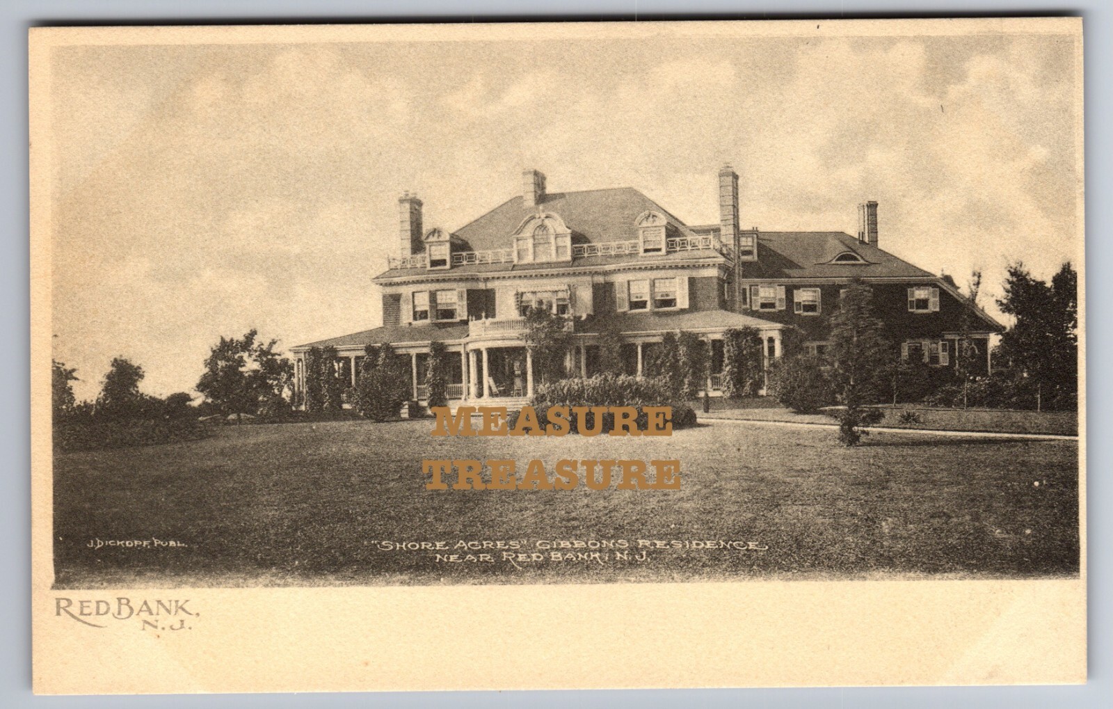 C.1906 RED BANK, NJ NEW JERSEY \