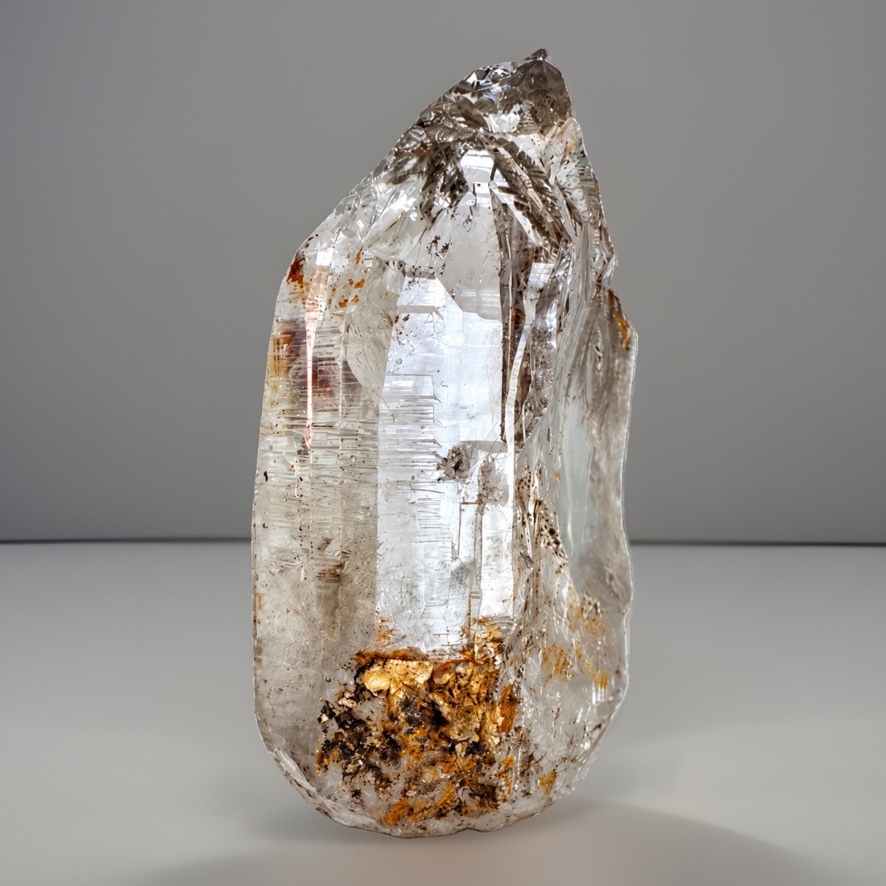 “Ancient Script”Ganesh Himalayan Gray Phantom Quartz Akashic Etched Mica Crystal “Ancient Script”Ganesh Himalayan Gray Phantom Quartz Akashic Etched Mica Crystal