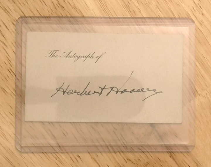 Herbert Hoover Authentic Autograph/Signature - President of the United States