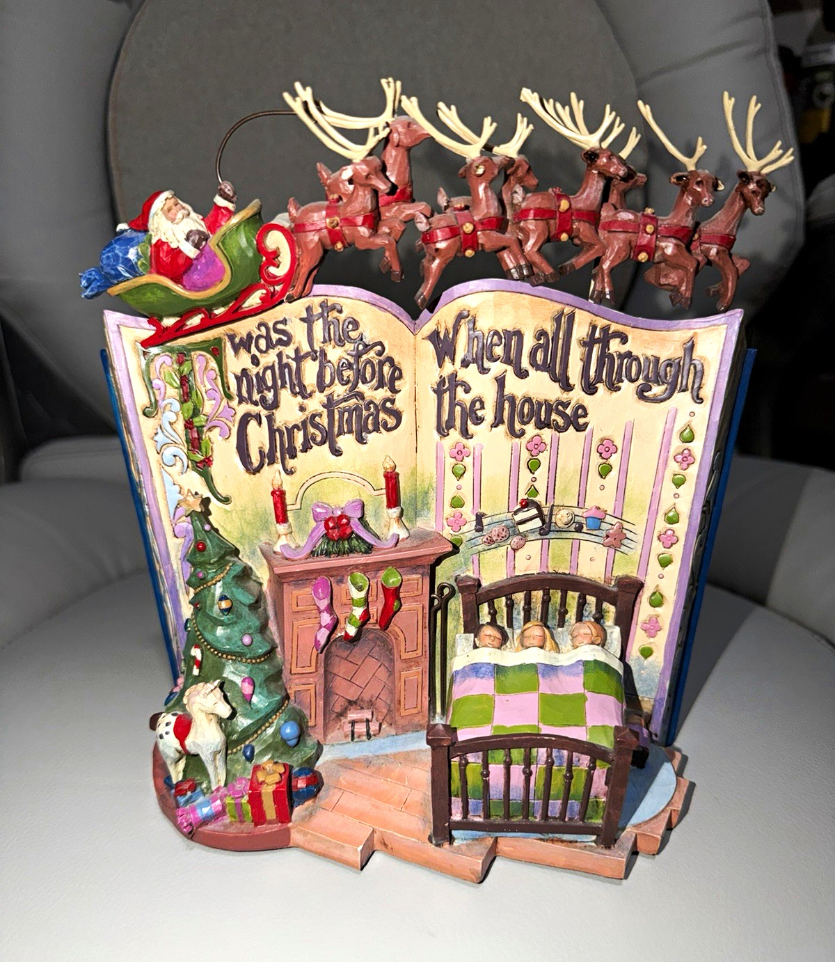 RARE 2014 Jim Shore Heartwood Creek “'Twas the Night Before Christmas” Figurine RARE 2014 Jim Shore Heartwood Creek “'Twas the Night Before Christmas” Figurine
