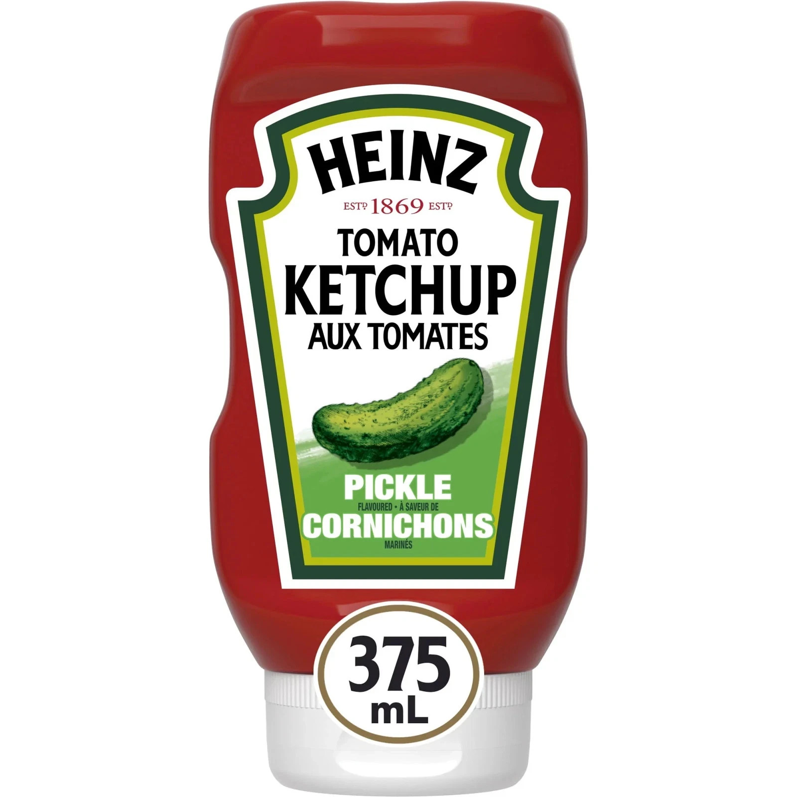 Heinz Pickle Flavored Tomato Ketchup 375ml/13 oz  -  