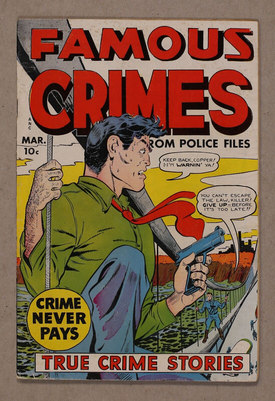 Famous Crimes #16 VG- 3.5 1950