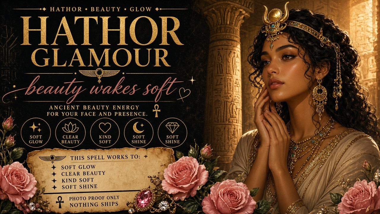 🇪🇬✨ Egyptian Hathor Glamour Beauty Spell ~ Custom Ritual Photo