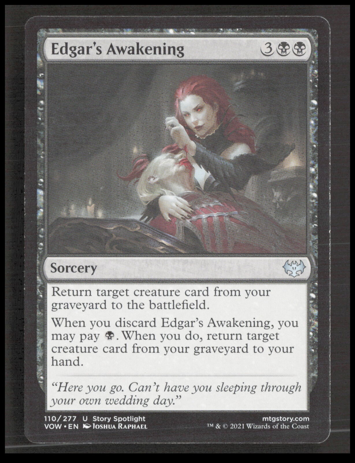 MTG Edgar\'s Awakening 110 Uncommon Innistrad: Crimson Vow Card CB-1-2-A-38