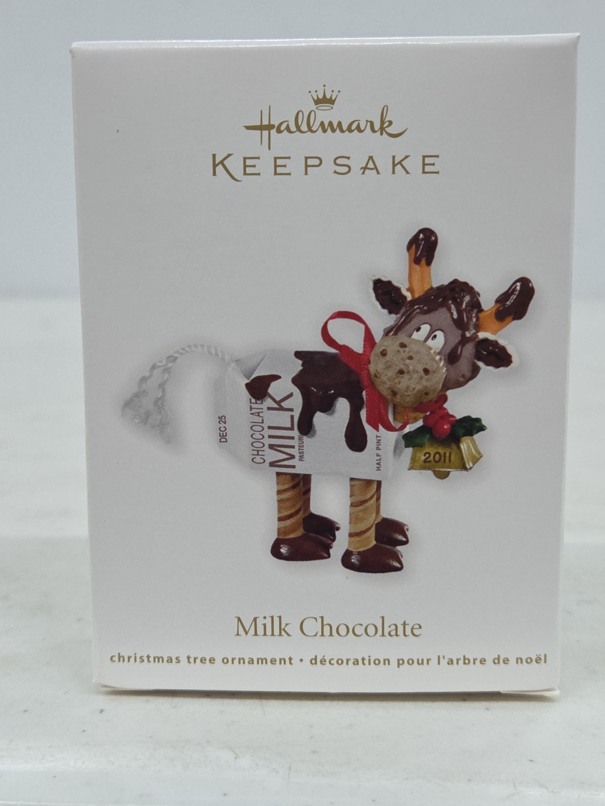 Hallmark 2011 Milk Chocolate cow bell ornament Hallmark 2011 Milk Chocolate cow bell ornament