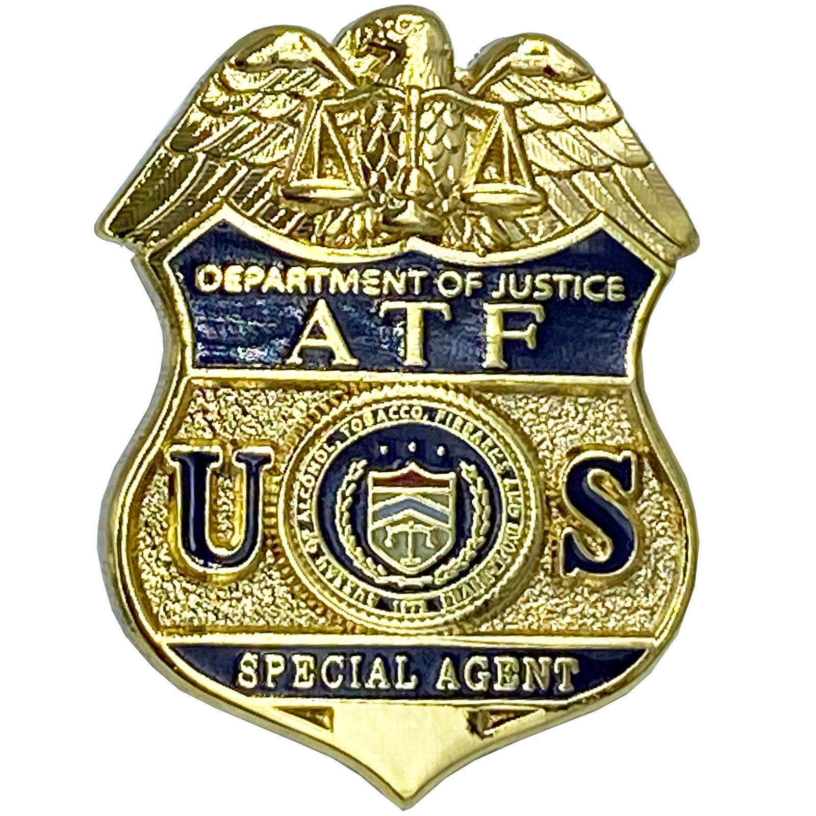 CL-009 ATF Special Agent Pin with deluxe spring loaded clasp CL-009 ATF Special Agent Pin with deluxe spring loaded clasp