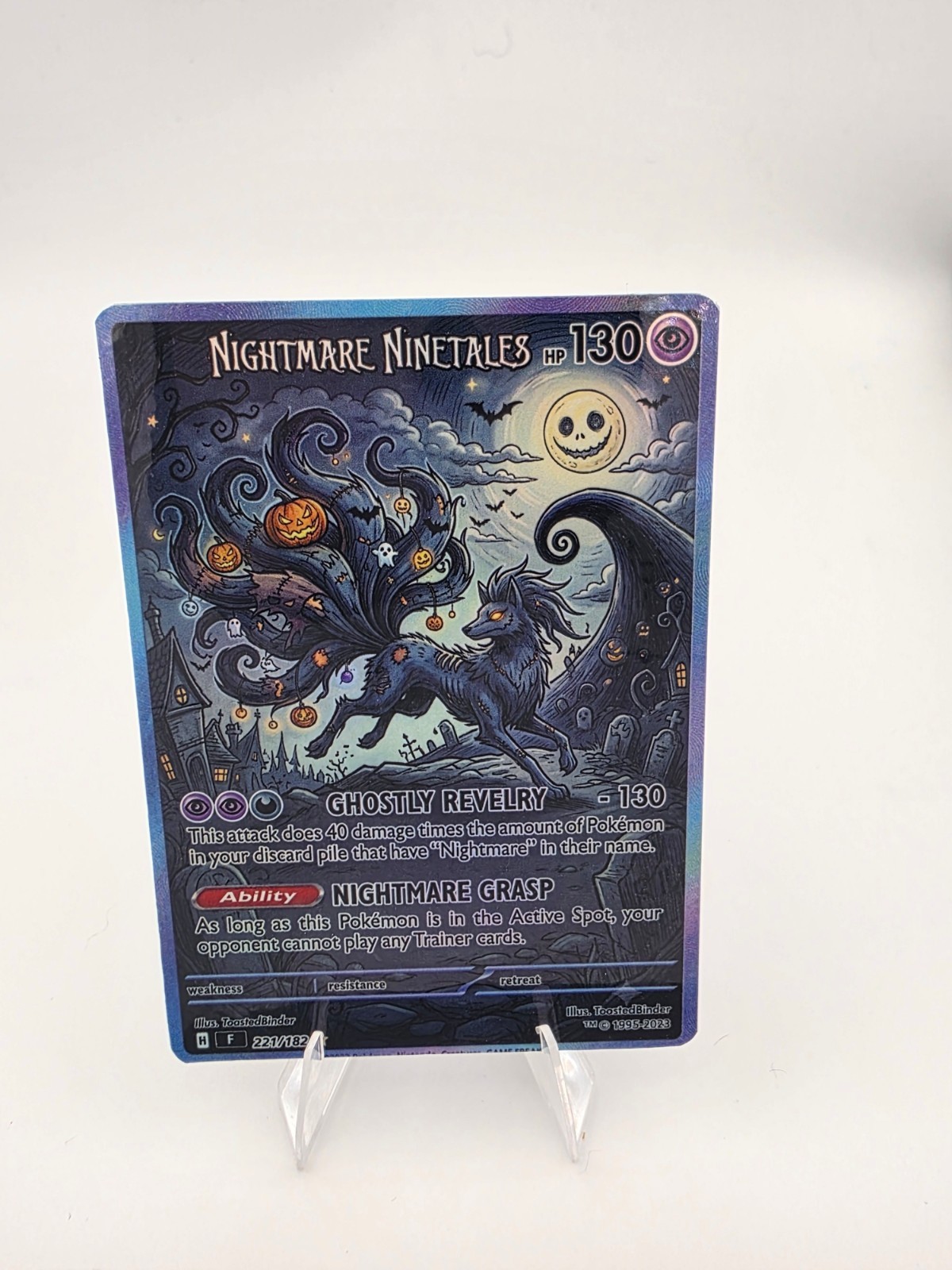 CUSTOM FAN ART Nightmare Ninetails Holo Card