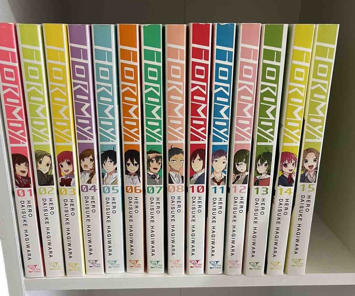 horimiya manga english set lot volumes 1-8 10-15