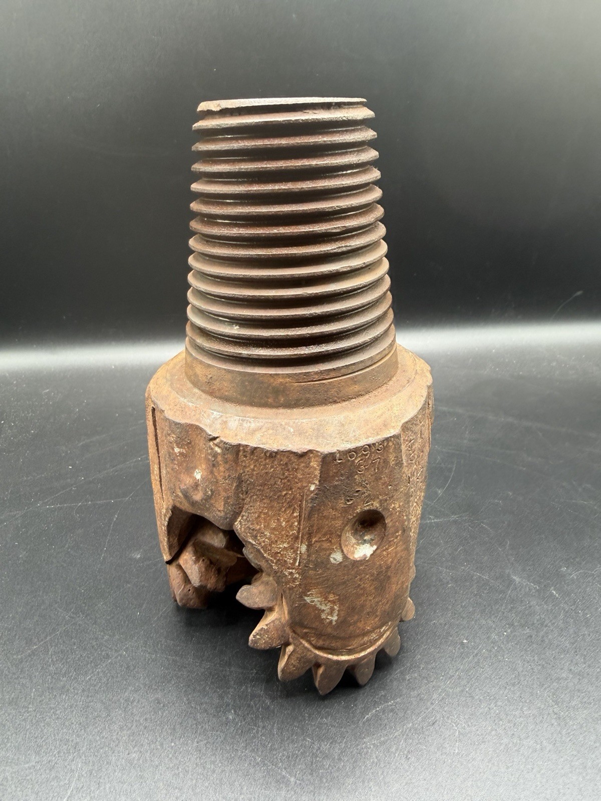 VINTAGE Tricone Rock Bit Oilfield Drill Bit 2 3/8” Threaded USA Steel