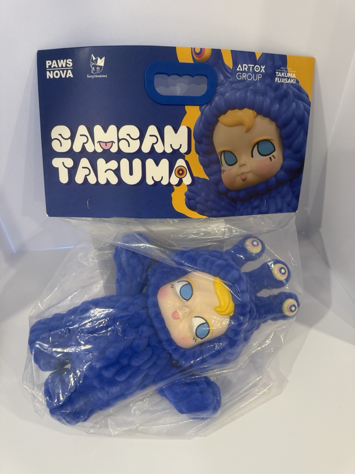 PAWS NOVA SAMSAM x Takuma Fujisaki Blue Velvet 36cm Art Figure RARE