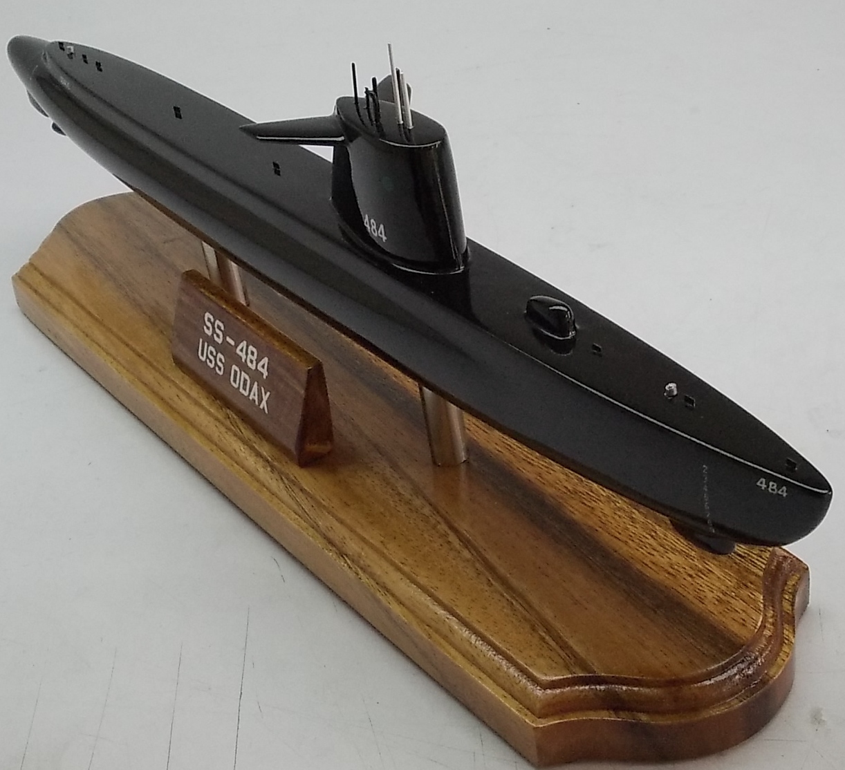 USS Odax SS-484 Tench Class US Navy Submarine Desk Kiln Dry Wood Model Big New