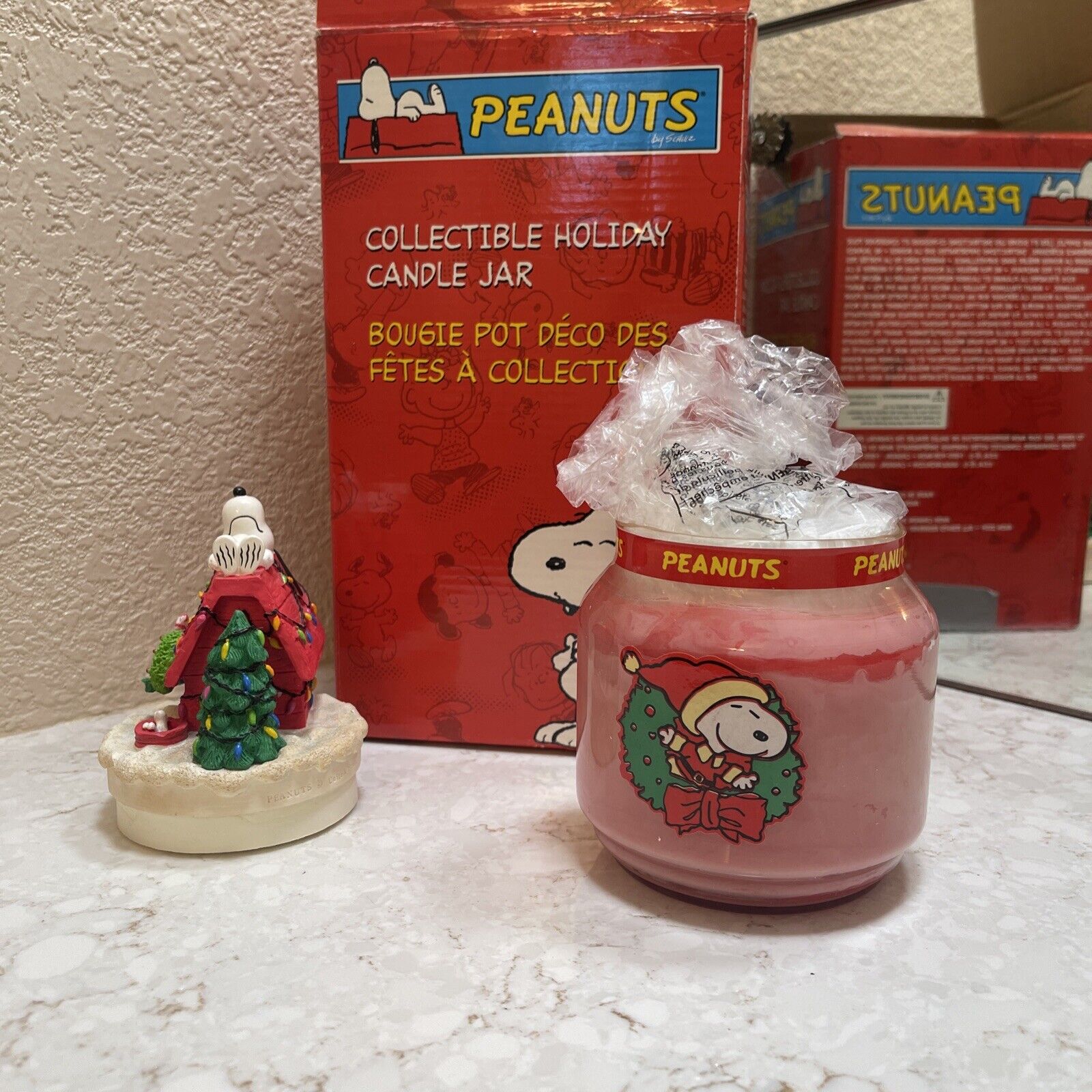 Peanuts Collectible Holiday Candle Jar \