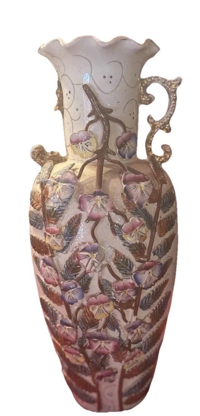 Antique Beautiful Intricate Vase Made In England. A Collectors Dream