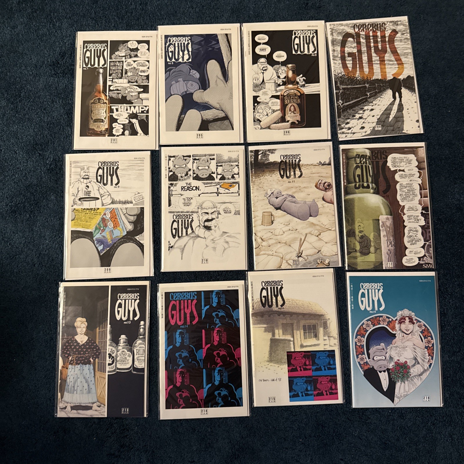 Cerebus the Aardvark Guys Comic Lot 13 books #201 205 206 208-215 219 220 VF/NM