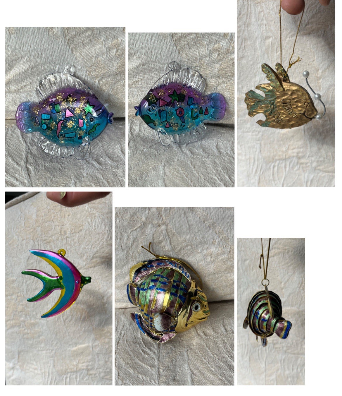 Ornamental Fish 30 Year Collection of 68 ornaments As Group Individuals. Pm Me