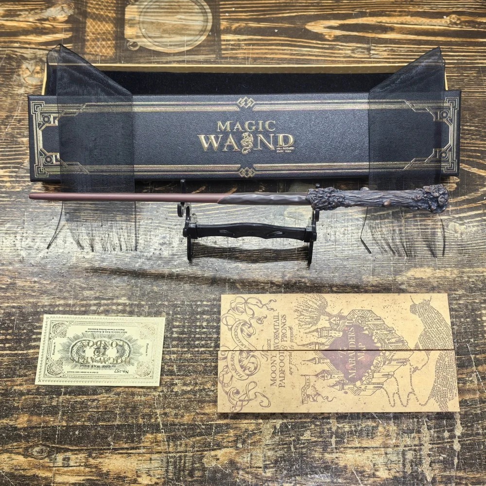 Harry Potter Magic Wand Fire-Spitting Wizard Cosplay Prop with Gift Box