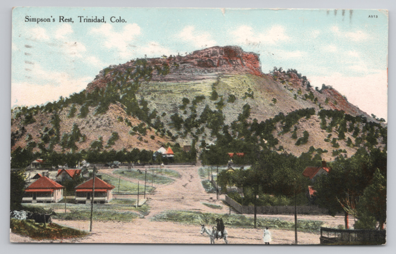 Simpson\'s Rest Trinidad, Colorado 1909 Postcard