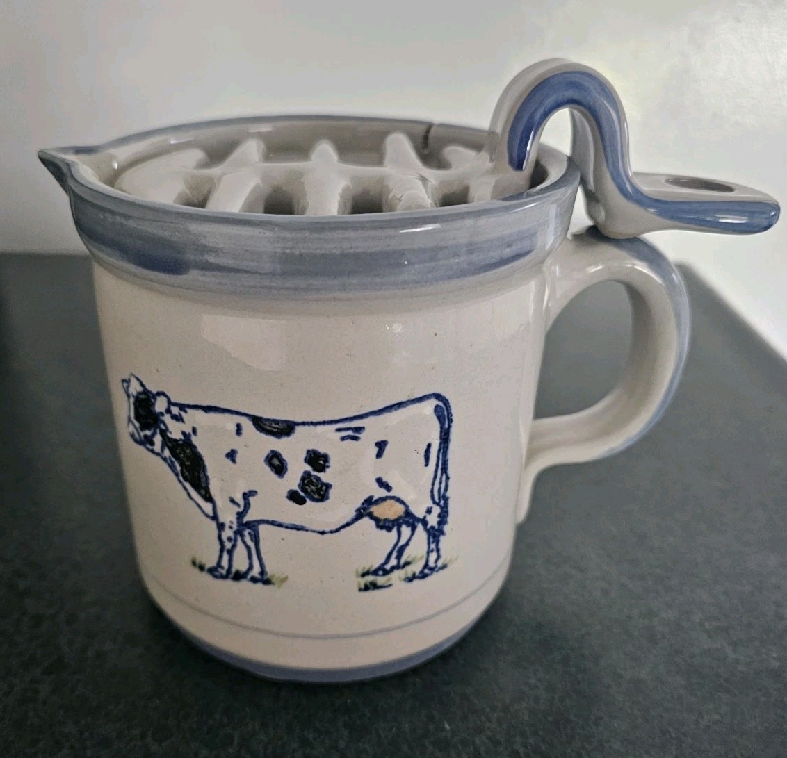Rare Louisville Stoneware Pottery Holstein Cow 5.5\