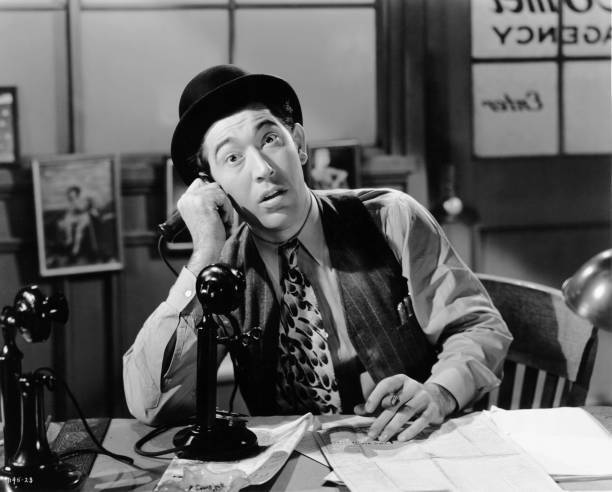 Rags Ragland as Vic in the MGM film \'Ringside Maisie\', 1941 Old Photo