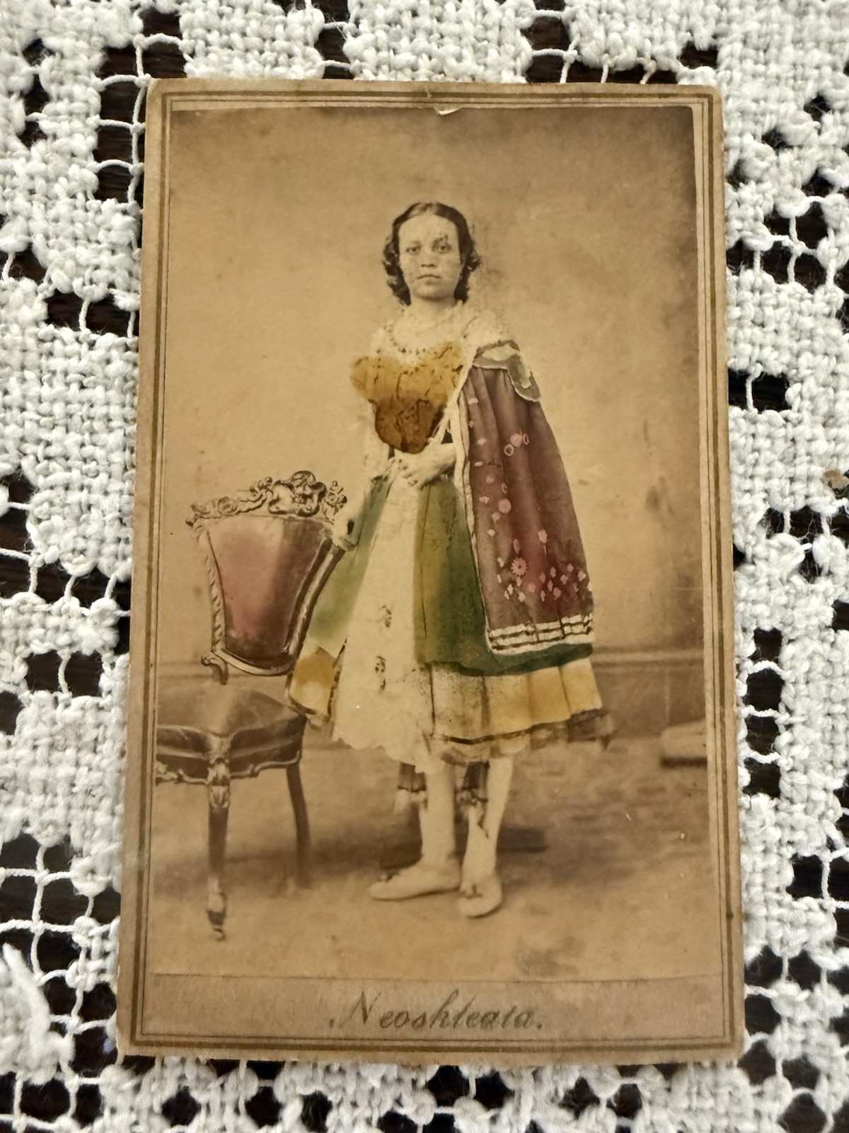 Rare CDV of Neoskaleeta or Prairie Rose from Ontario, Canada AKA Princess Wynima