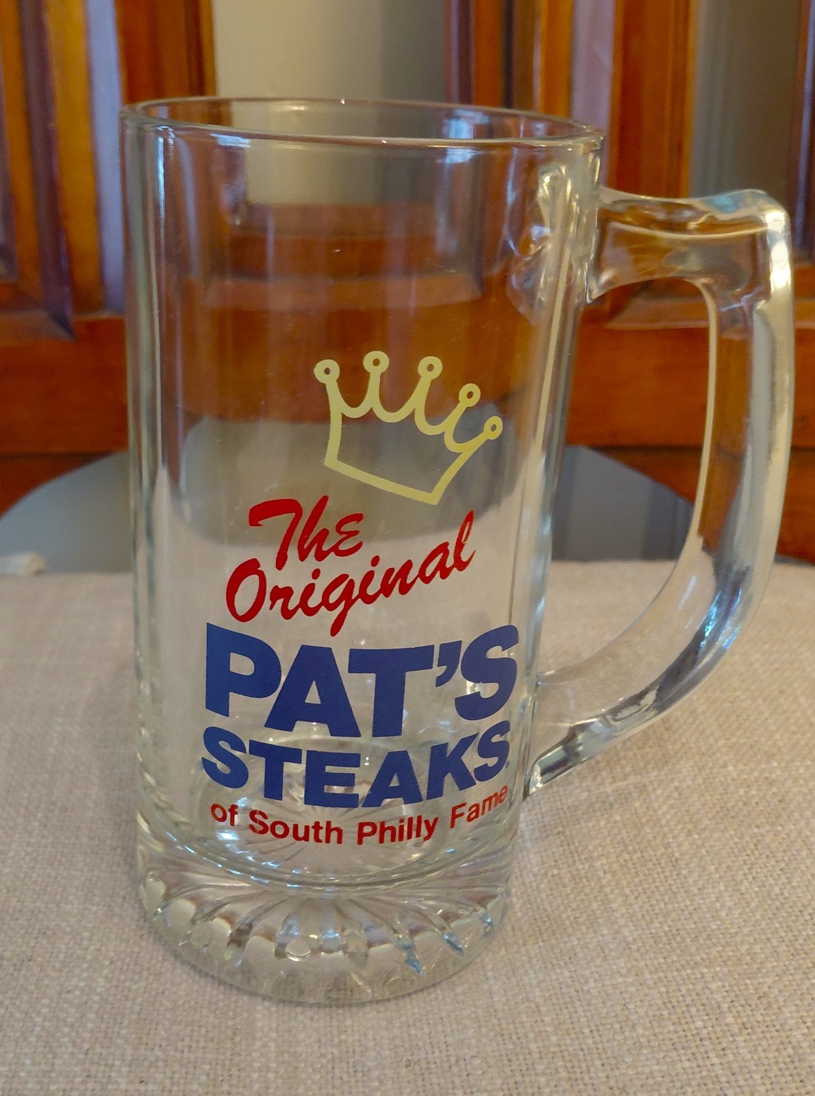 The Original Pat’s Steaks South Philly Cheesesteak Root Beer Mug 1980s