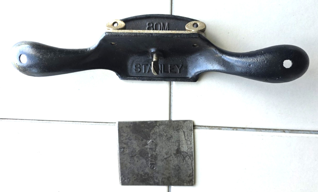 Vintage Stanley No 80M Cabinet Scraper Plane Spoke Shave USA