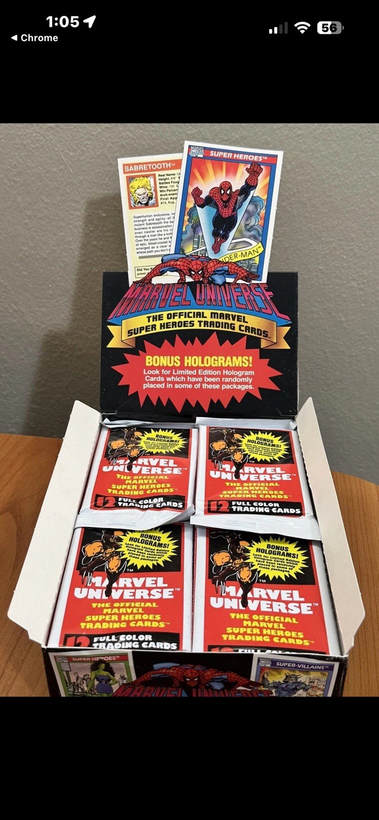 1990 Marvel Universe Series 1 Impel Unopened Sealed Pack From Fresh Case 1990 Marvel Universe Series 1 Impel Unopened Sealed Pack From Fresh Case