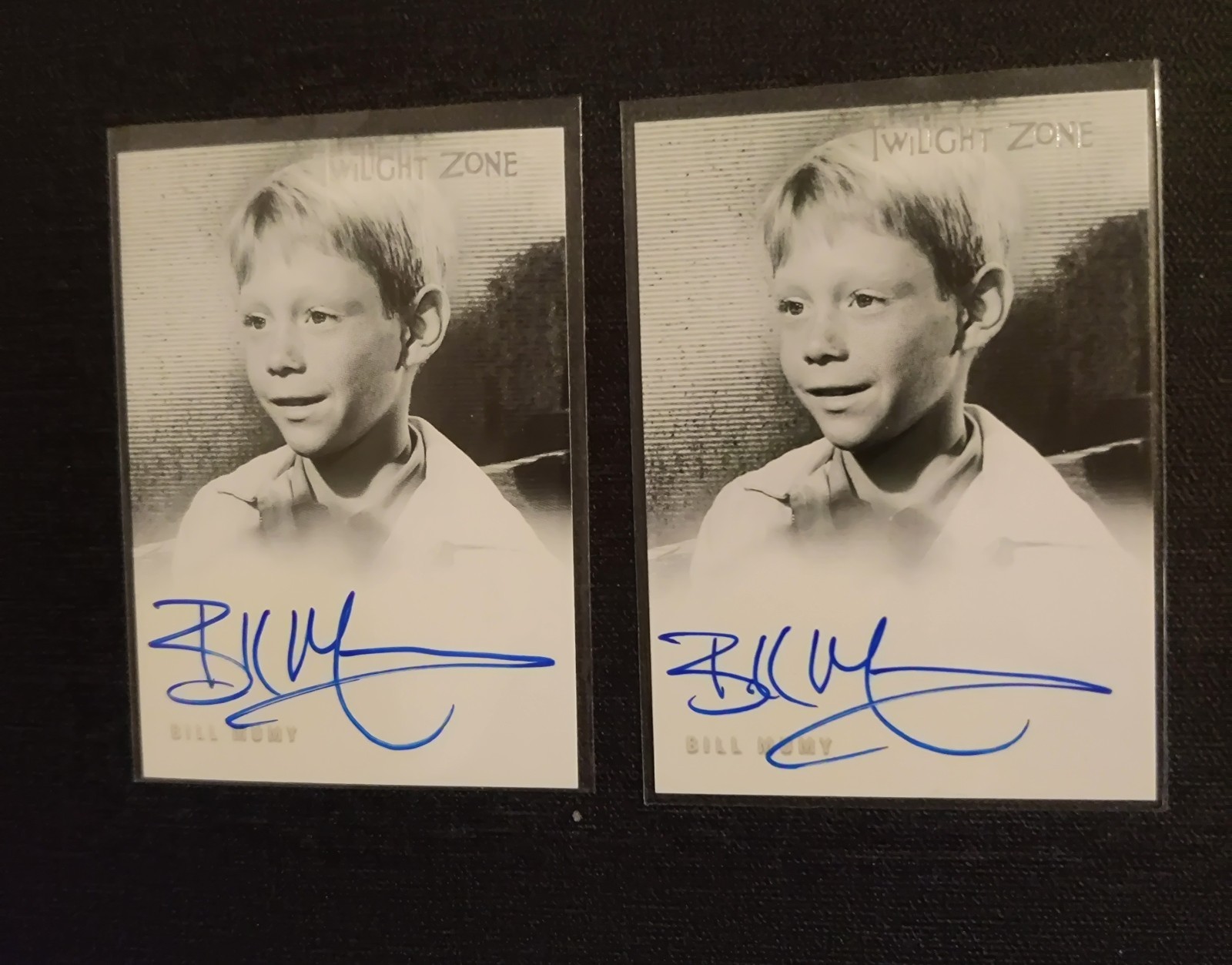 2002 Twilight Zone Series 3 Bill Mumy A49 Auto Lot (2) Thin Ink Height Variation