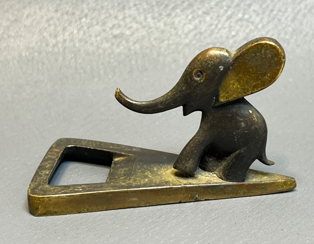 1950s Asutrain Vienna Bronze Richard Rohac Elephant Figurine Bottle Opener 