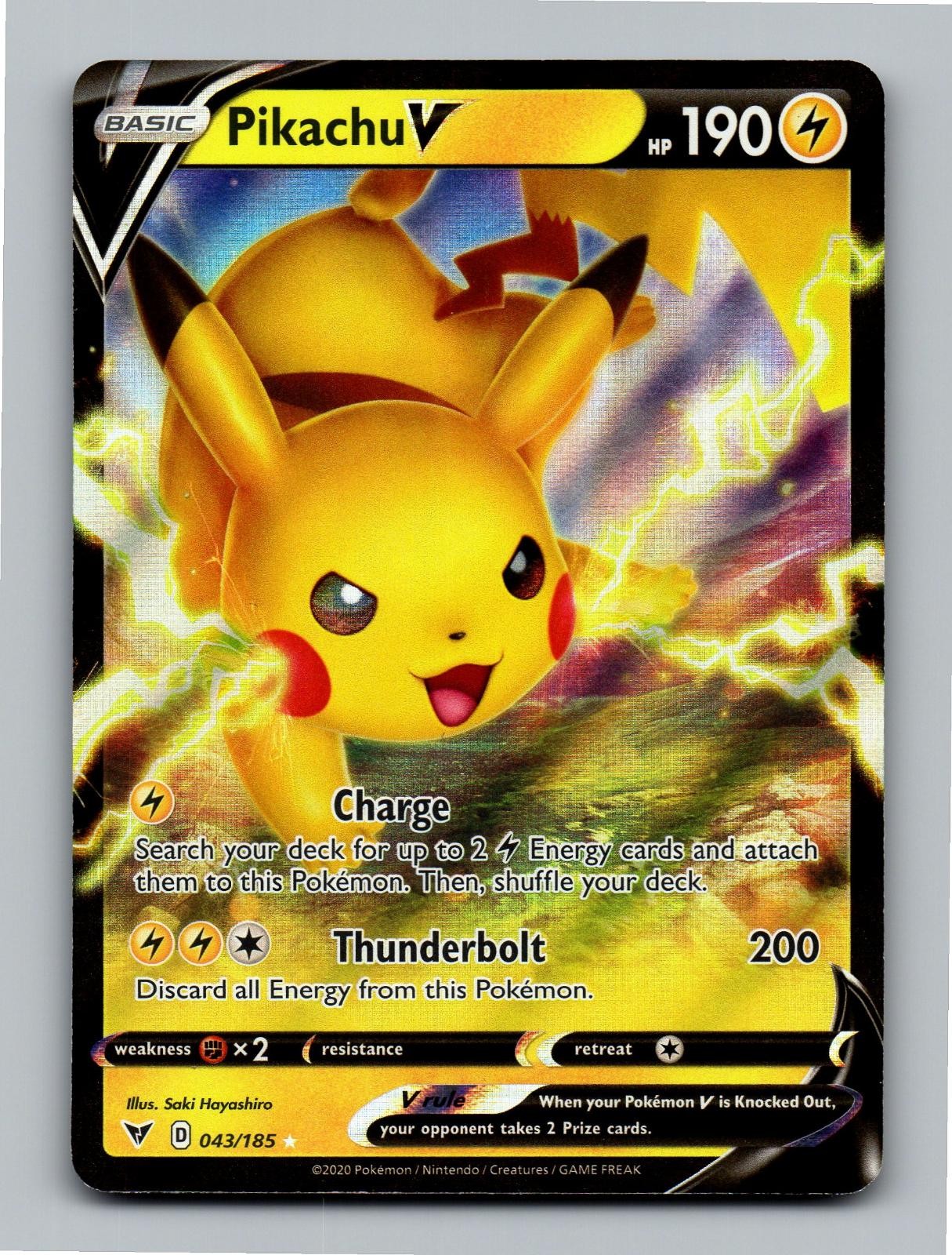 Pikachu V 043/185 Vivid Voltage Holo V Rare NM/M