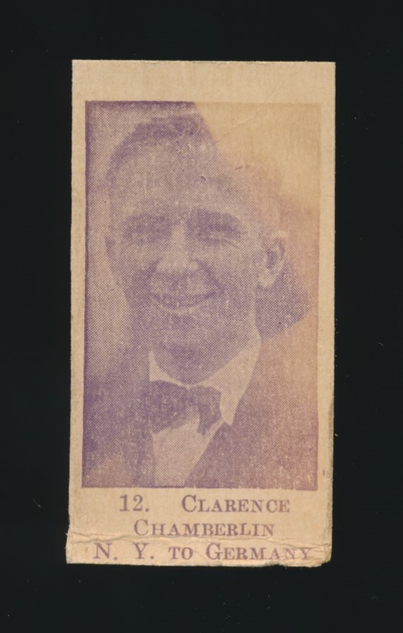 1926 W511 Strip Cards ACTORS/AVIATORS/ATHLETES -#12 CLARENCE CHAMBERLIN