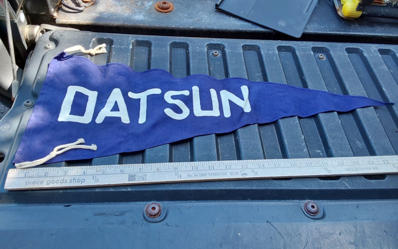 Datsun Motors Dark Blue Cloth Pennant