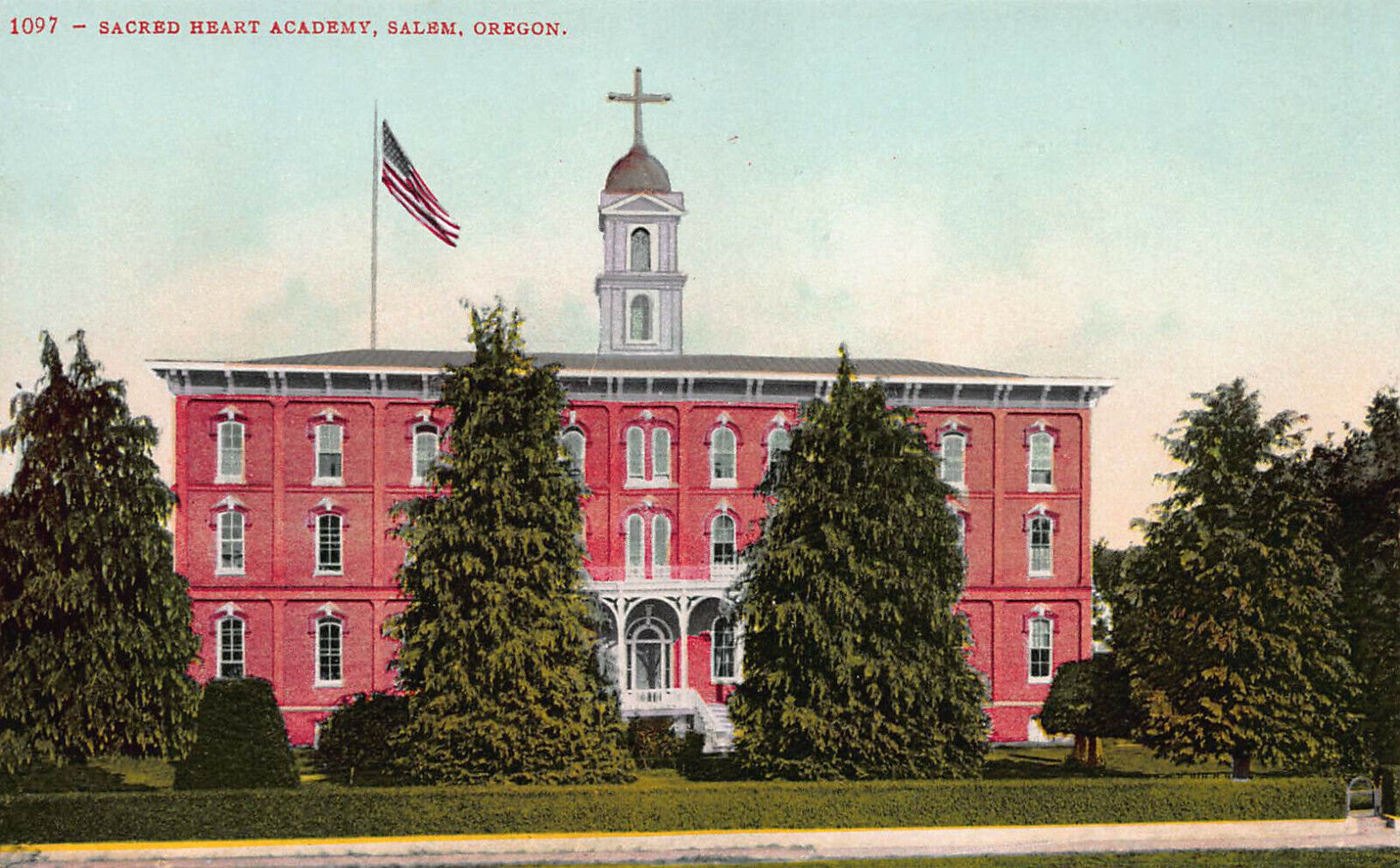 Sacred Heart Academy, Salem, Oregon, Early Postcard, Unused