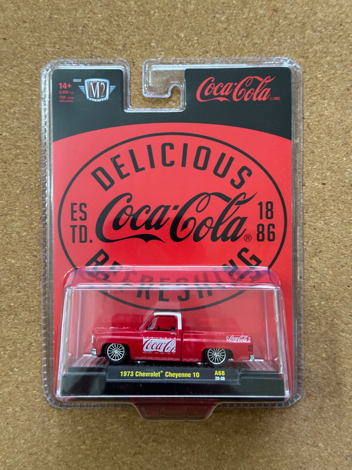 M2 Machines Coca-Cola Red 1973 Chevrolet Cheyenne 10 - Fast Ship